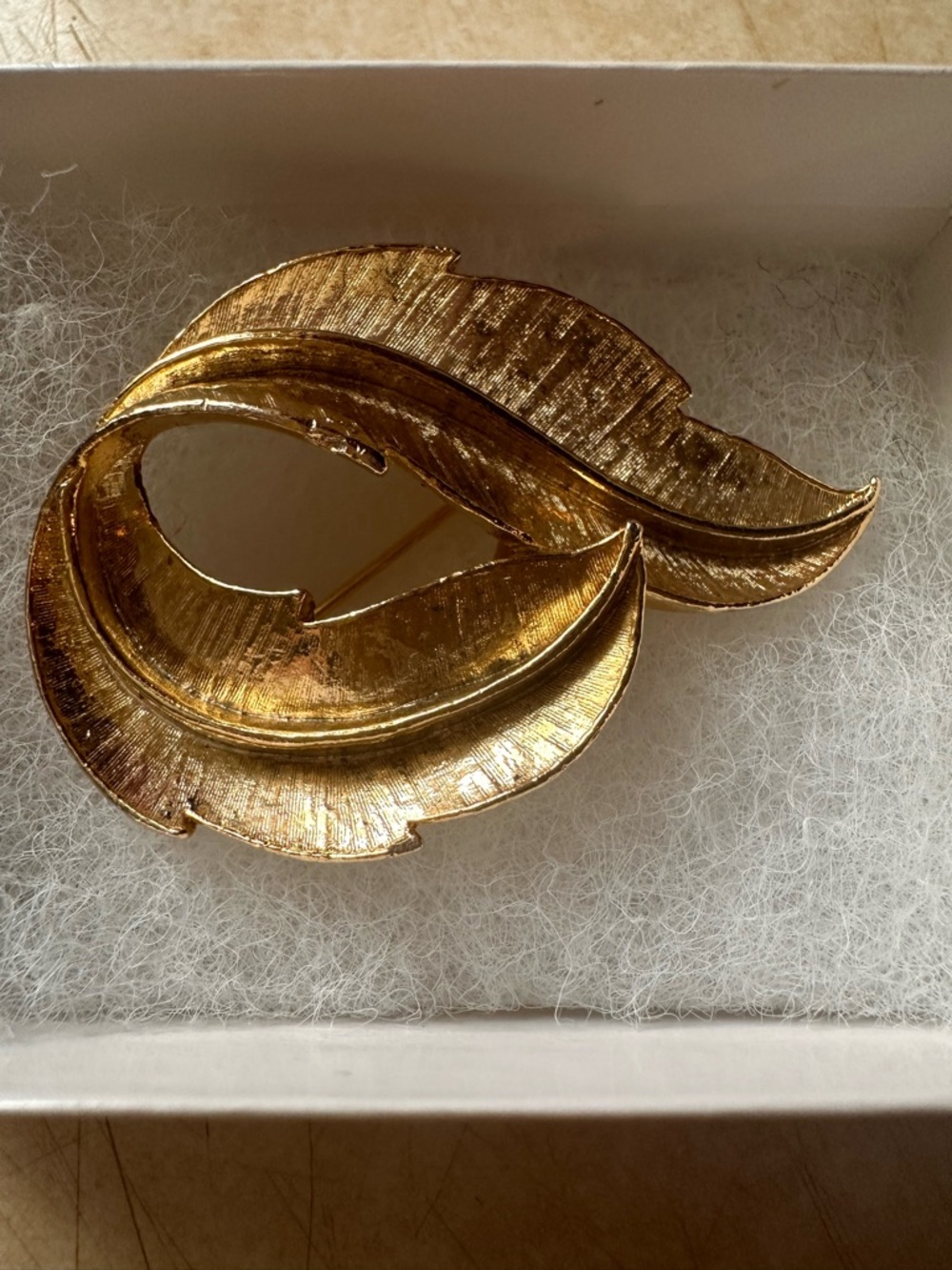 Vintage Gerry’s Gold-Tone Leaf Brooch